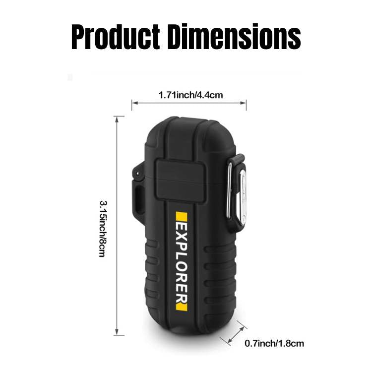 Electric Double Arc Lighter | Rechargeable, Windproof & Ideal for Camping and Outdoor Adventures