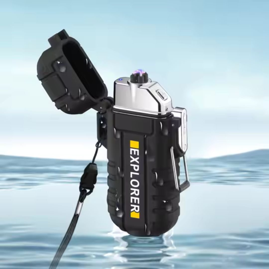 Electric Double Arc Lighter | Rechargeable, Windproof & Ideal for Camping and Outdoor Adventures