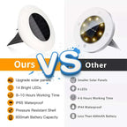 4x Solar-Powered Garden Lights for Winter | Rust-Proof, Weather-Resistant & Easy Installation for Outdoor Spaces