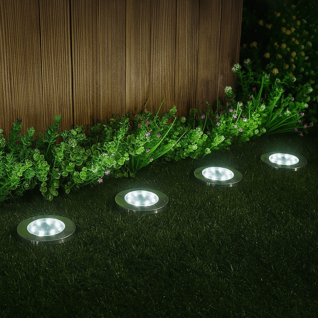 4x Solar-Powered Garden Lights for Winter | Rust-Proof, Weather-Resistant & Easy Installation for Outdoor Spaces
