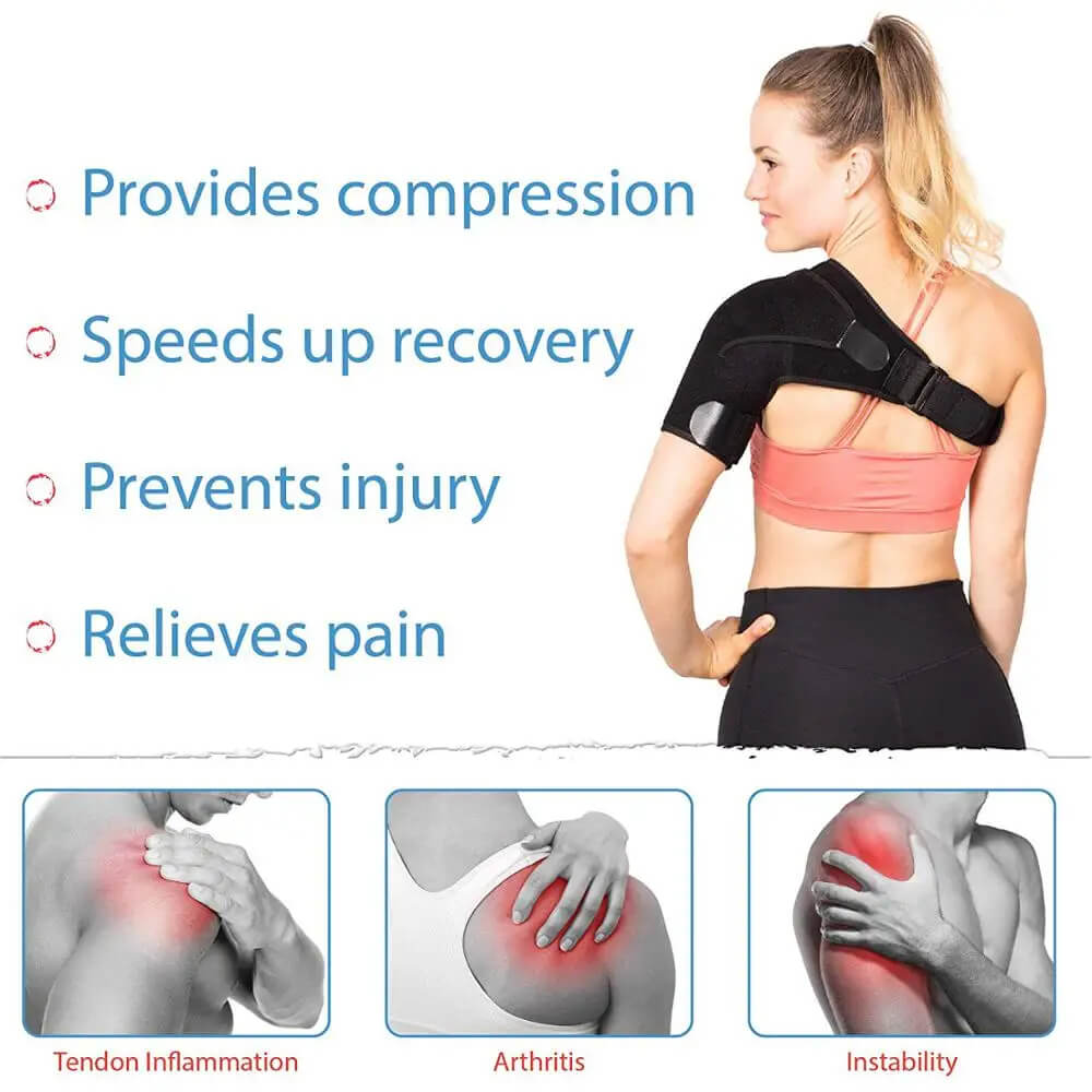 MythicGuard™ | Compression Shoulder Brace for Pain Relief & Support | Adjustable Fit for Sports & Daily Use