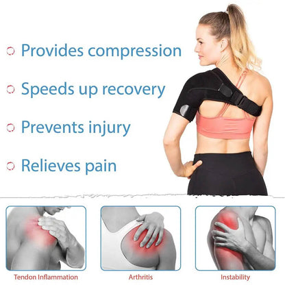 MythicGuard™ | Compression Shoulder Brace for Pain Relief & Support | Adjustable Fit for Sports & Daily Use