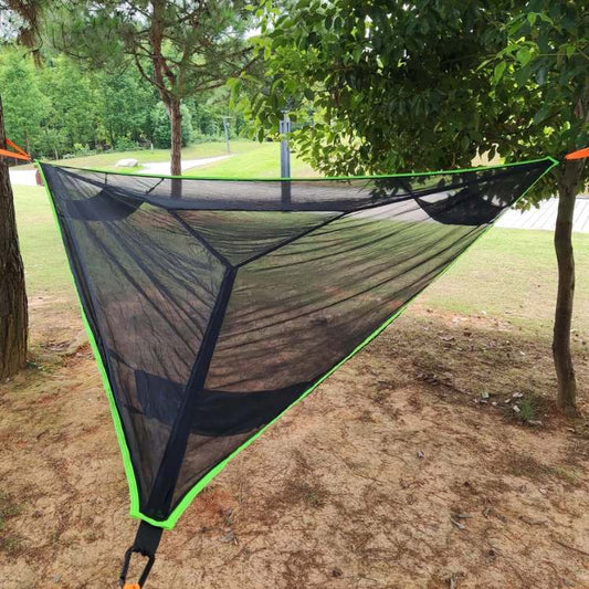Triangle Mesh Camping Hammock | Spacious, Durable & Supports Up to 660 lbs for Outdoor Adventures