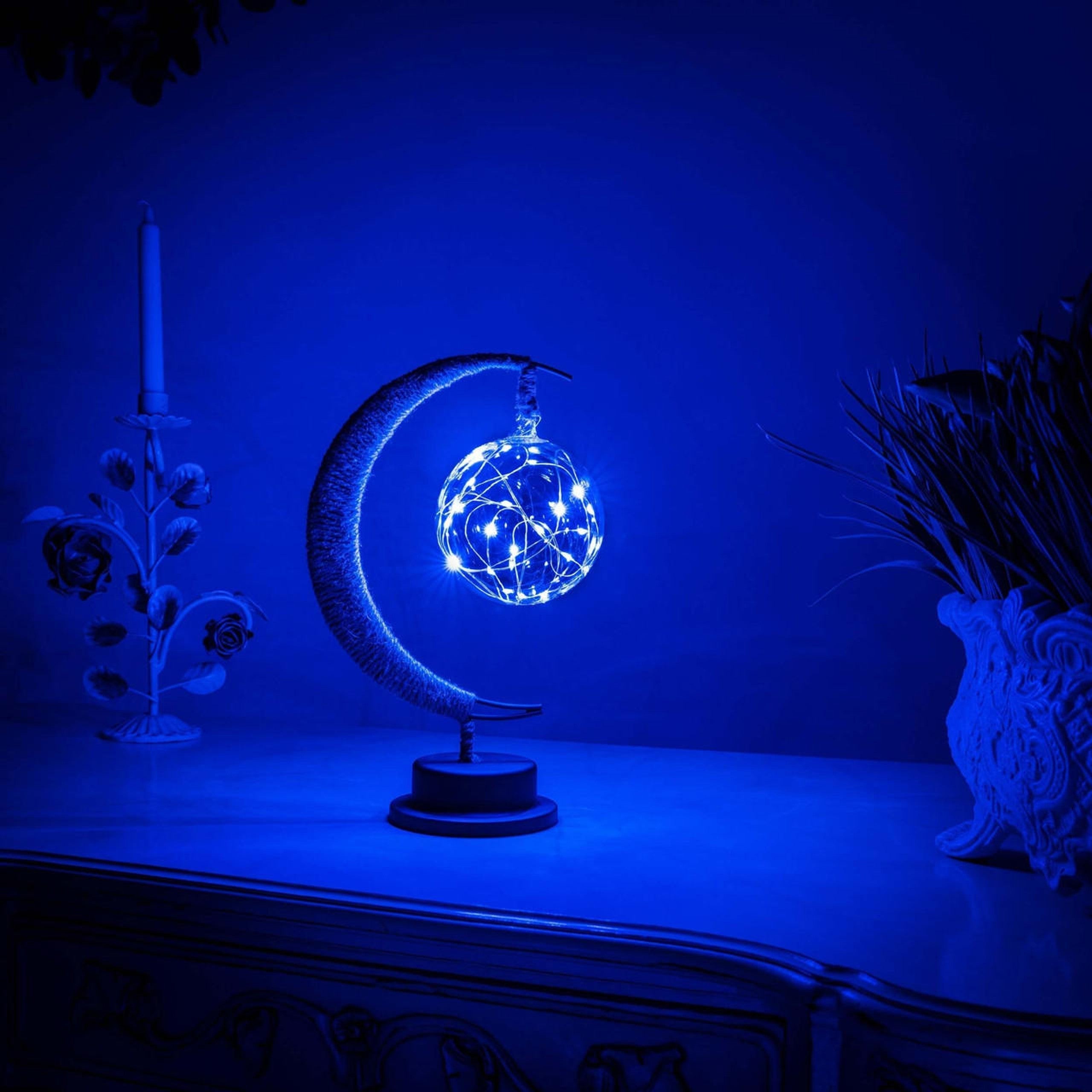LED Lunar Lamp - Enchanted Moon Night Light for Bedroom, Nursery & Home Decor