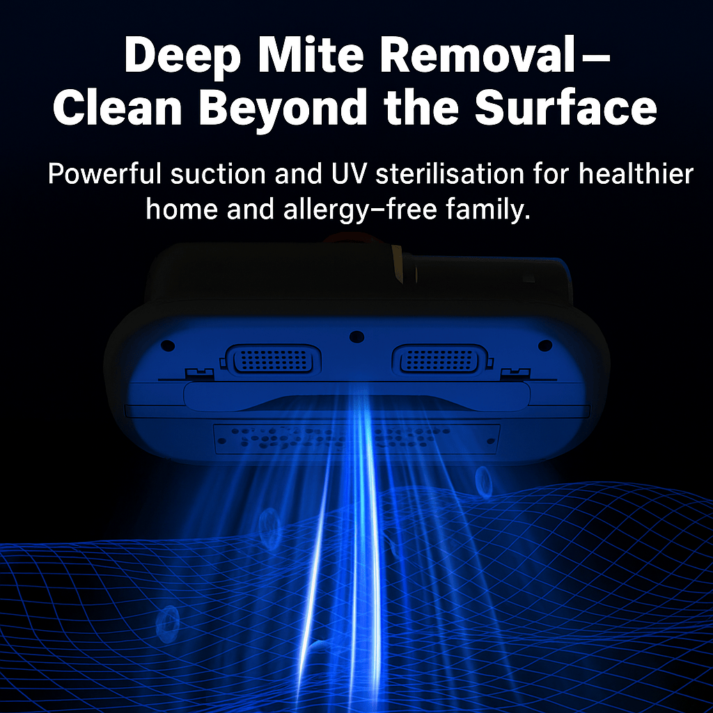 UV Hand Held Vacuum Cleaner - Car, Sofa & Bed Dust Mite Vacuum for Allergy Relief