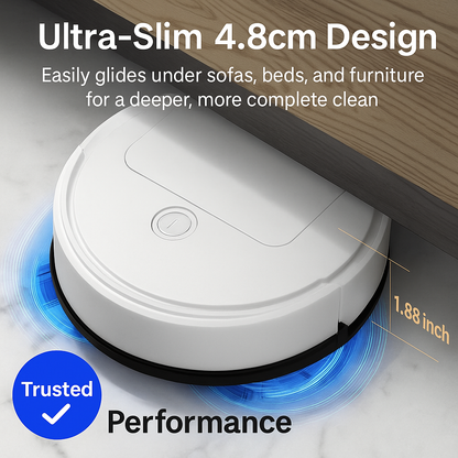 3-in-1 Robot Vacuum Cleaner | Powerful Suction, Smart Navigation & Ideal for Pet Owners and Busy Households
