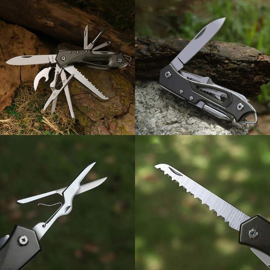 Multifunction Swiss Knife | Compact, Durable Stainless Steel Tool for Camping, Hiking & Everyday Use
