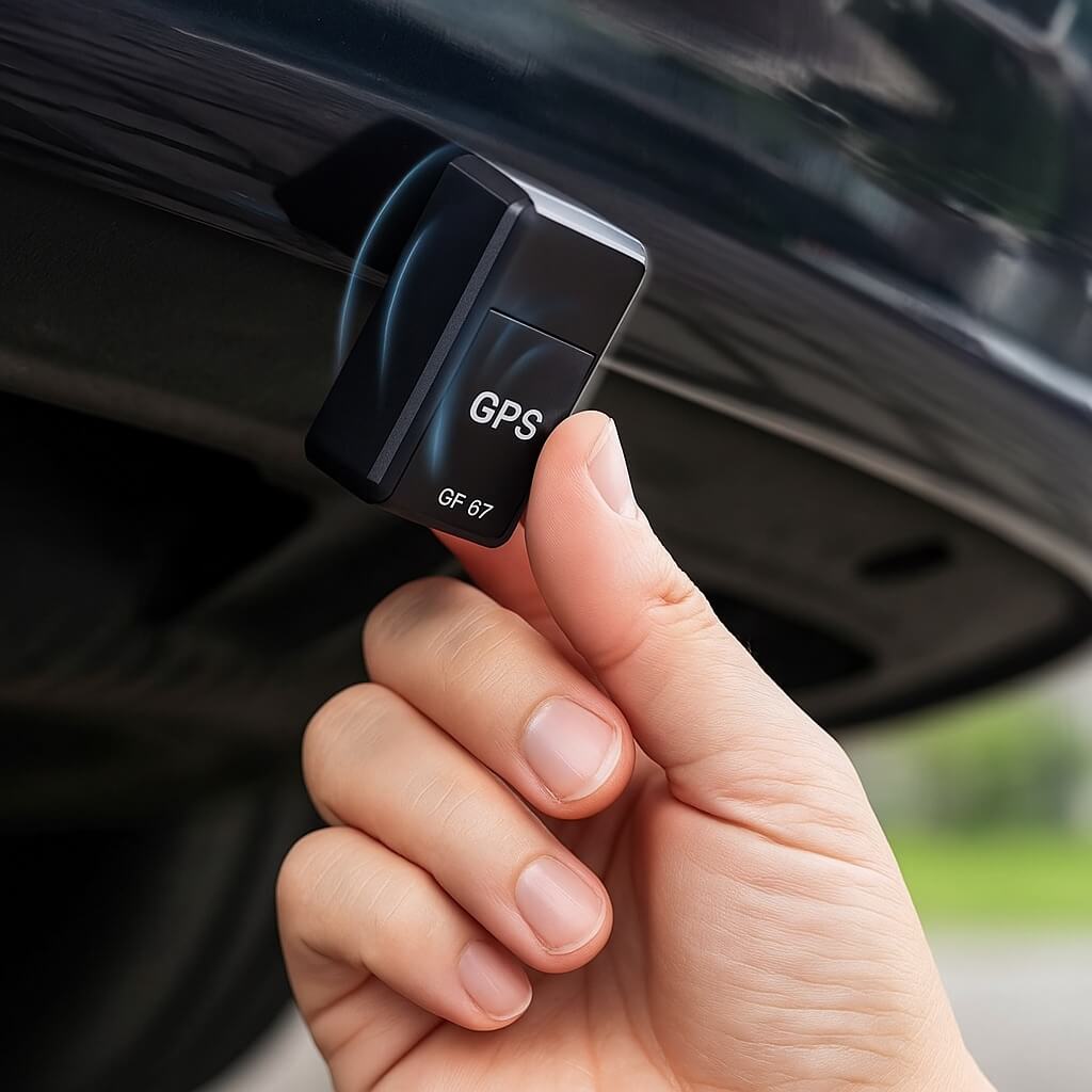 Ultra-Compact Magnetic GPS Tracker | GPS Locator Small, Real-Time Location, Long Battery Life & Ideal for Cars, Motorcycles, Luggage & Teen Drivers