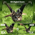Ultra HD Night Binoculars | 8X Zoom, 7-Level Infrared & 4K Video Recording for Wildlife Observation and Nighttime Adventures