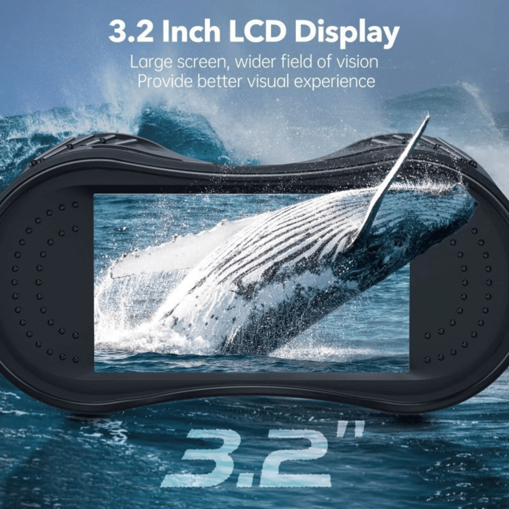 Ultra HD Night Binoculars | 8X Zoom, 7-Level Infrared & 4K Video Recording for Wildlife Observation and Nighttime Adventures