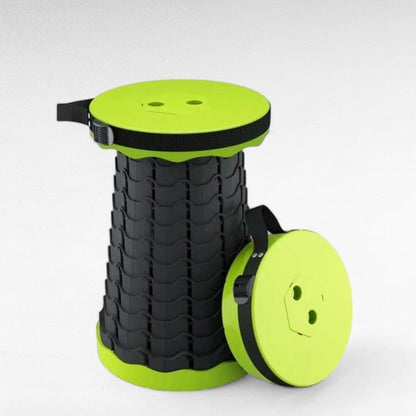 UltraCompact Foldable Stool | Lightweight, Adjustable Height & Portable for Camping, Fishing, Travel & Home Use