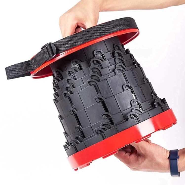 UltraCompact Foldable Stool | Lightweight, Adjustable Height & Portable for Camping, Fishing, Travel & Home Use
