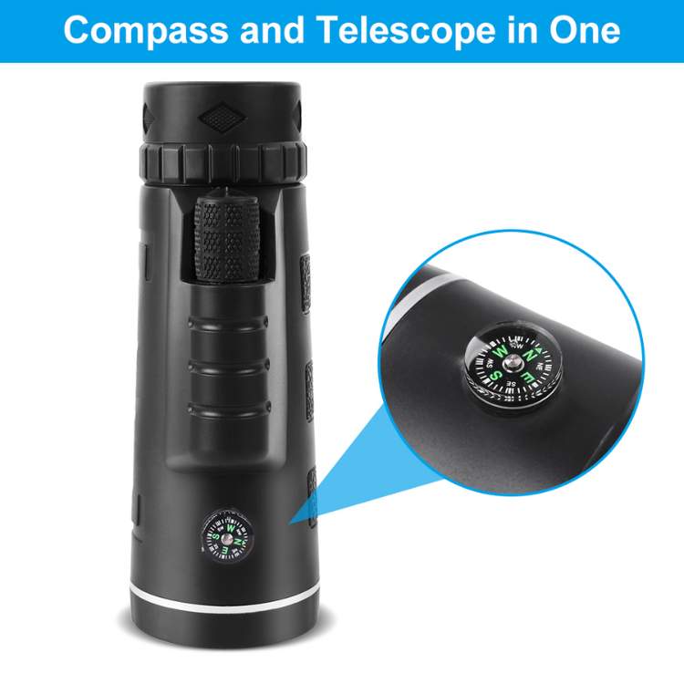 UltraZoom Pro HD Monocular | Waterproof, BAK-4 Prism & Ideal for Stargazing and Wildlife Observation