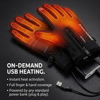 Heated Gloves for Men UK – Thermal Waterproof Winter Gloves with Heating & Touchscreen Grip