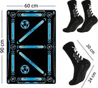 Football Pro Training Mat | Anti-Slip, 2x2m Size & Video Program for Skill Enhancement and Home Training