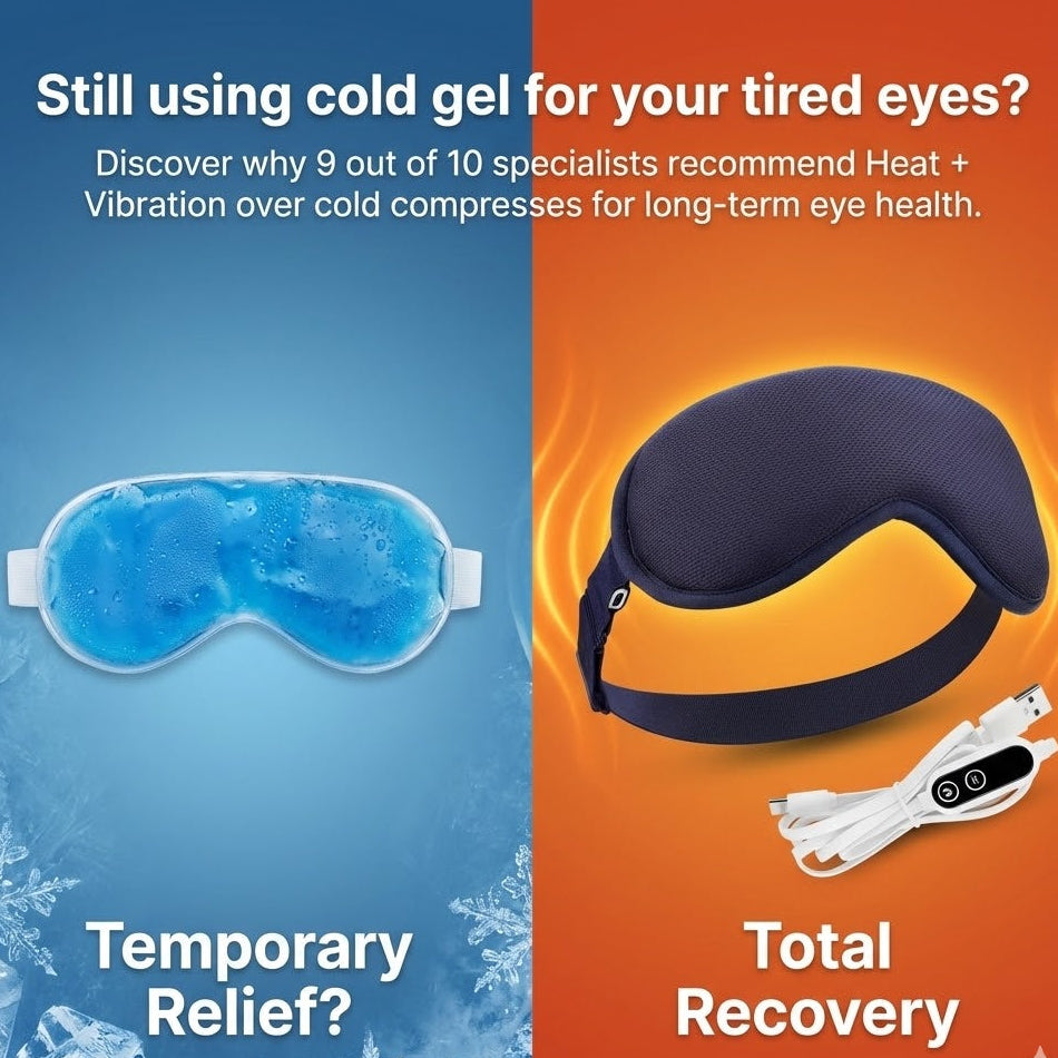 Cool Gel Eye Mask Alternative: Electric Heated Eye Compress for Dry Eye Relief