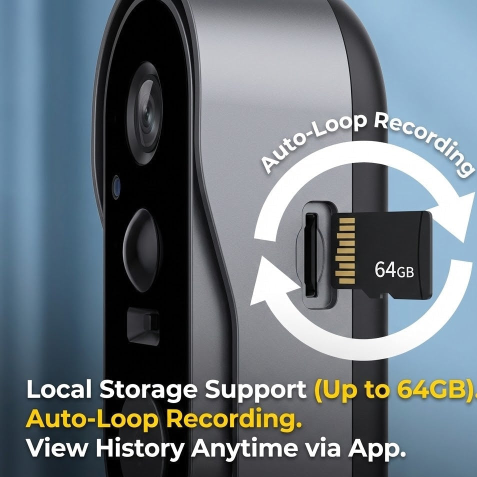 Gear Tech | No Subscription Wireless Smart Ring Video Doorbell