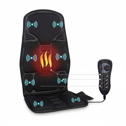 Massage Chair Pad with Heat | 8 Massage Modes, Deep Tissue Relief & Portable for Home and Car Use