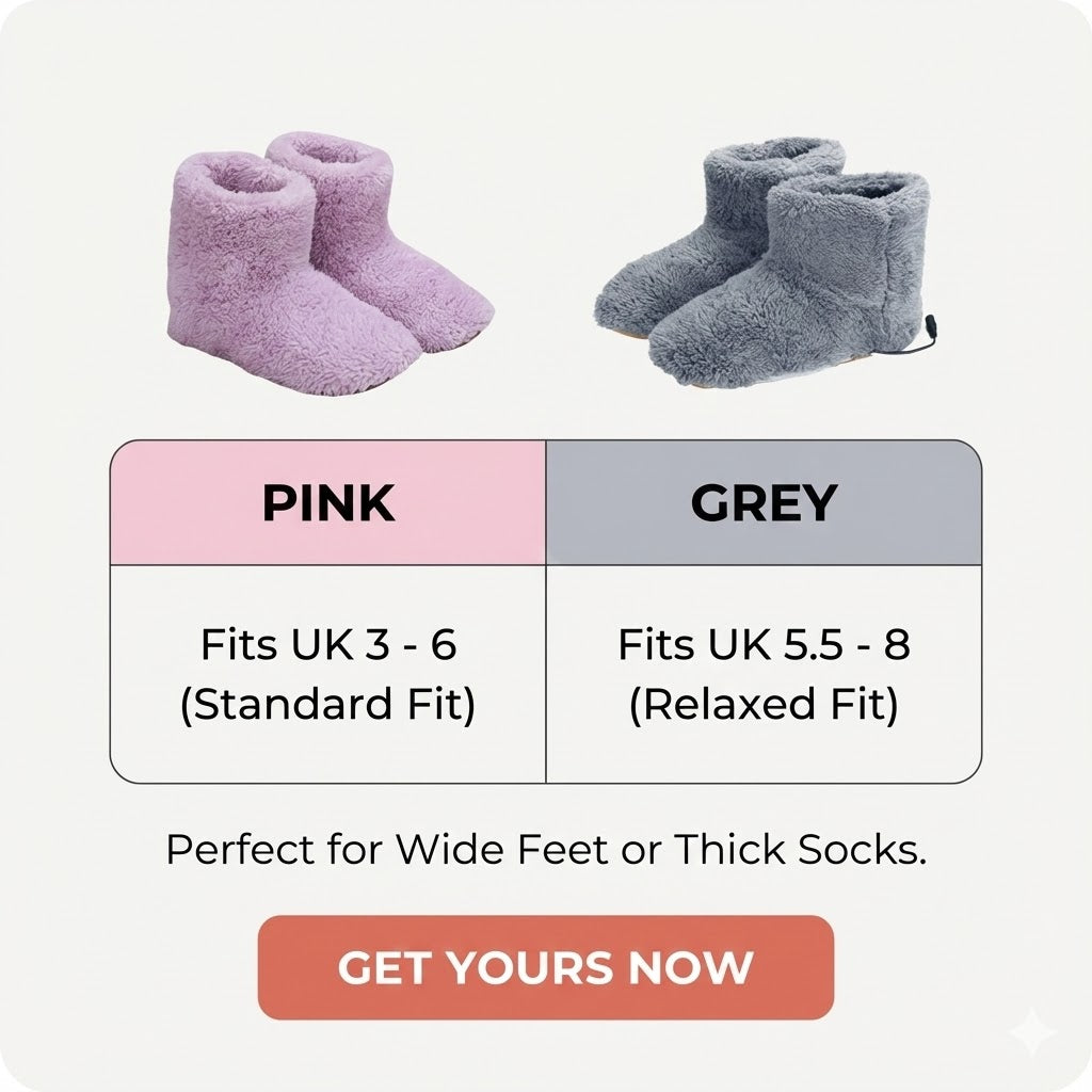 Women's Warming Slippers - Electric Ladies Heated Slippers Soft Coral Fleece & Washable | USB Powered Winter Foot Warmer Boots