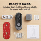 Wireless Ring Doorbell - Easy installation - No Subscription needed