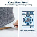 Women's Warming Slippers - Electric Ladies Heated Slippers Soft Coral Fleece & Washable | USB Powered Winter Foot Warmer Boots