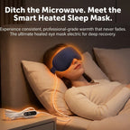 Heated Eye Mask for Sleep: Electric Eye Compress for Dry Eyes & Relief. Top Rated Heated Sleep Eye Mask with USB Constant Heat & Vibration.