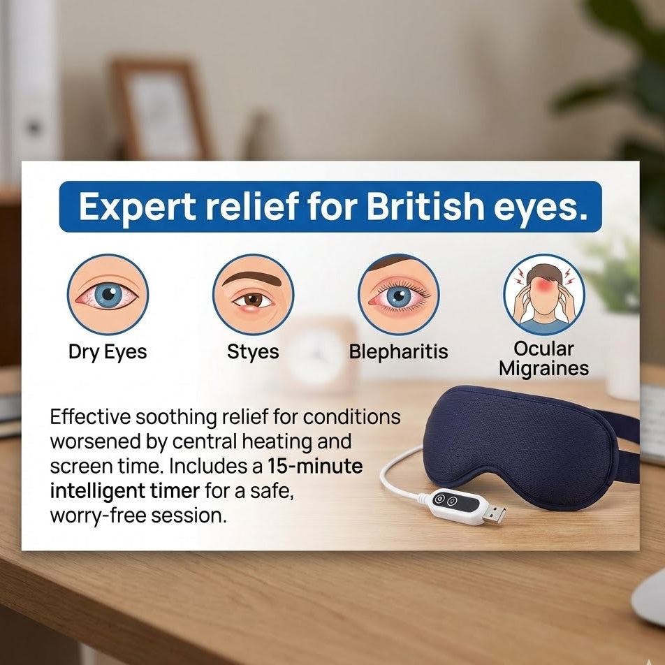 Therapy Eye Mask for Digital Eye Strain & Relaxation: Heated Eye Soothers & Relaxing Pads