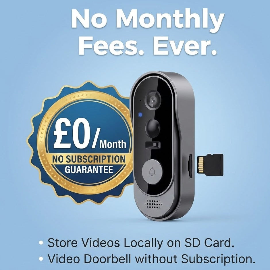 Gear Tech | No Subscription Wireless Smart Ring Video Doorbell