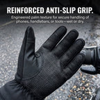 Heated Gloves for Men UK – Thermal Waterproof Winter Gloves with Heating & Touchscreen Grip