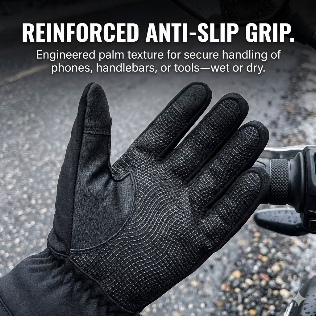 Heated Gloves for Men UK – Thermal Waterproof Winter Gloves with Heating & Touchscreen Grip