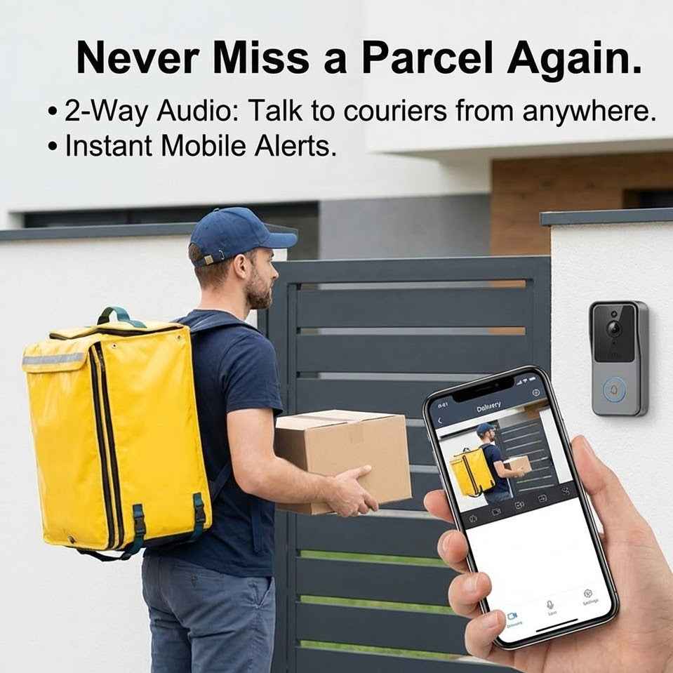 Wireless Ring Doorbell - Easy installation - No Subscription needed