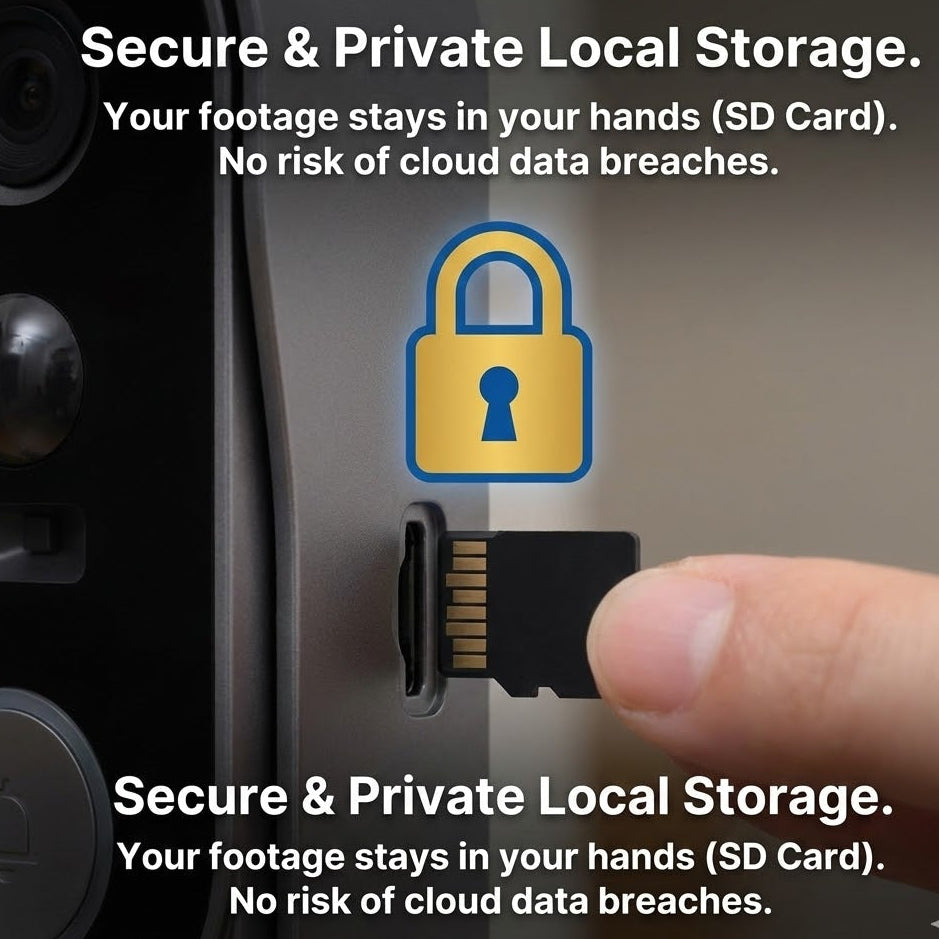 Safe Doorbell - Wireless Smart Video Doorbell, Easy Installation & No subscription needed