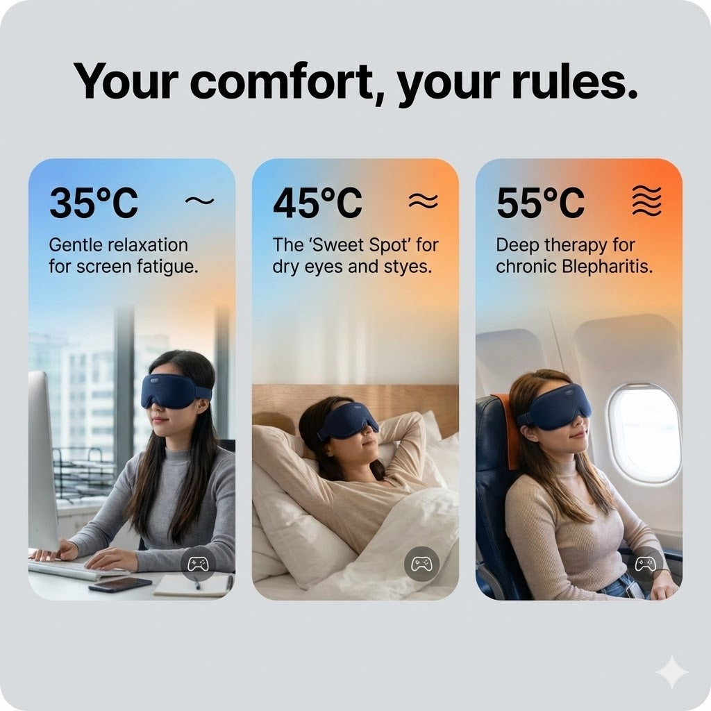 Cool Gel Eye Mask Alternative: Electric Heated Eye Compress for Dry Eye Relief