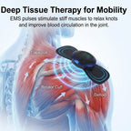 Shoulder Pain Relief Device - Wireless TENS & EMS Massager for Chronic Neck & Shoulder Tension - Targeted Deep Tissue Therapy - 19 Intensity Levels