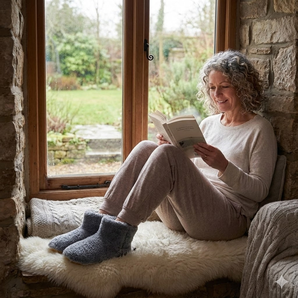 Women's Warming Slippers - Electric Ladies Heated Slippers Soft Coral Fleece & Washable | USB Powered Winter Foot Warmer Boots