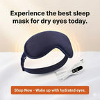 Heated Eye Mask for Dry Eyes: Top Rated Self-Heating Night Mask & Sleep Goggles. Hydrating Mask with Vibration for Soothing Dry Eye Relief.