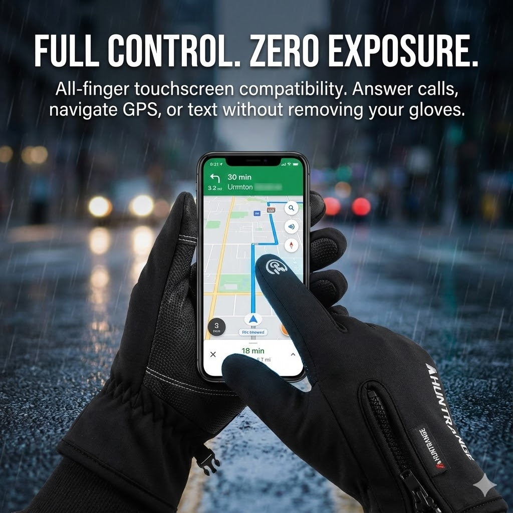 Heated Gloves for Men UK – Thermal Waterproof Winter Gloves with Heating & Touchscreen Grip