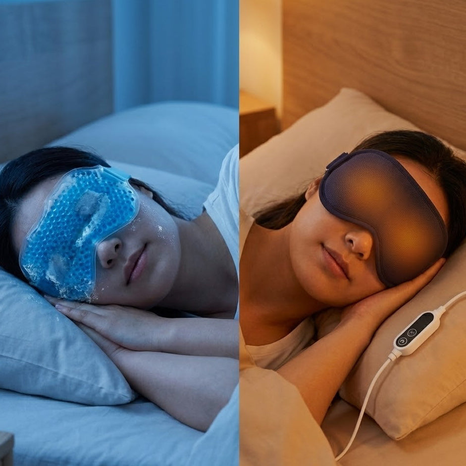 Advanced Electric Sleep Mask: Warm Sleeping Mask for Eyes & 3D Eye Sleeping Pad. The Ultimate Alternative to Gel Eye Masks & Sleep Masks with Beads.