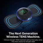 Advanced Wireless TENS Machine – Smart Drug-Free Pain Relief Device – 19 Intensity Levels & 8 Modes – Compact, Rechargeable & Effective Body Treatment