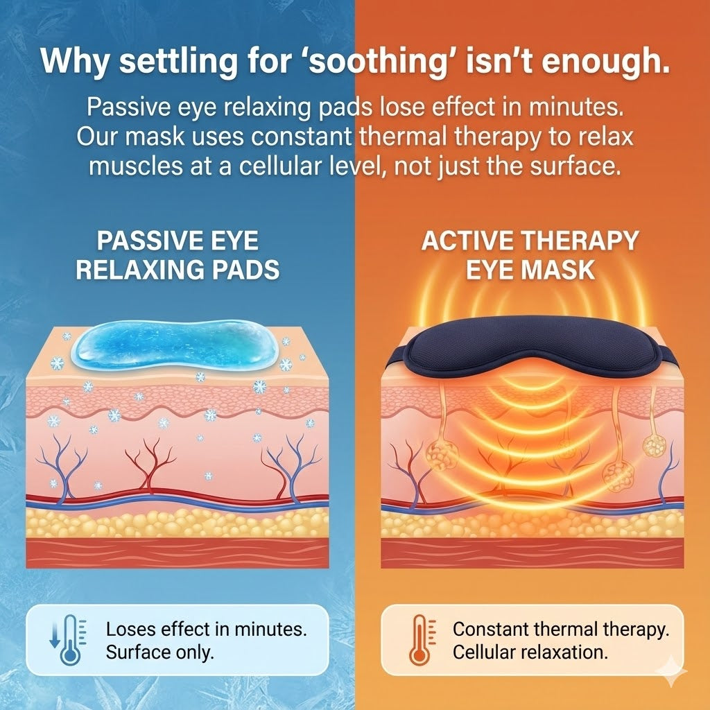 Therapy Eye Mask for Digital Eye Strain & Relaxation: Heated Eye Soothers & Relaxing Pads