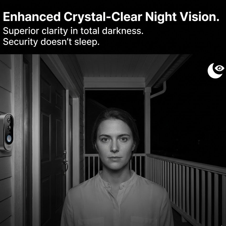 Safe Doorbell - Wireless Smart Video Doorbell, Easy Installation & No subscription needed