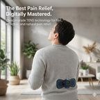Natural Pain Relief Device - Portable TENS & EMS Pain Reliefer for Back, Neck & Legs - 100% Drug-Free Pain Relief Solution - 19 Intensity Levels