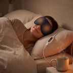 Heated Eye Mask for Sleep: Electric Eye Compress for Dry Eyes & Relief. Top Rated Heated Sleep Eye Mask with USB Constant Heat & Vibration.