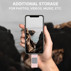 USB Flash Drive for iPhone & Android - 128GB High-Speed Storage for Photos, Videos, and Files Transfer
