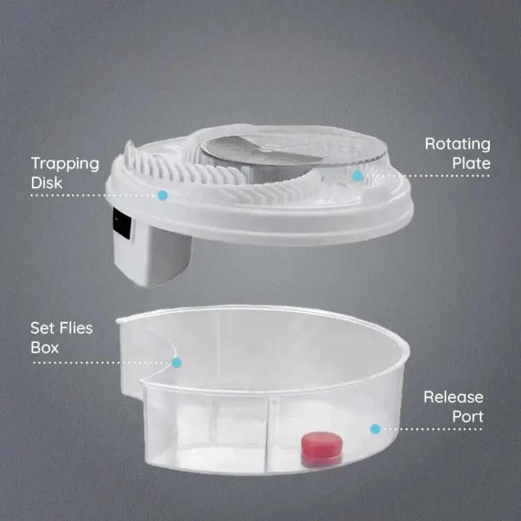 USB-Powered Silent Fly Trap | Chemical-Free, Eco-Friendly & Ideal for Indoor and Outdoor Use