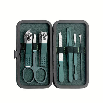 Stainless Steel Grooming Set | 7, 13, or 24-Piece Kits for Manicures & Pedicures at Home or Travel