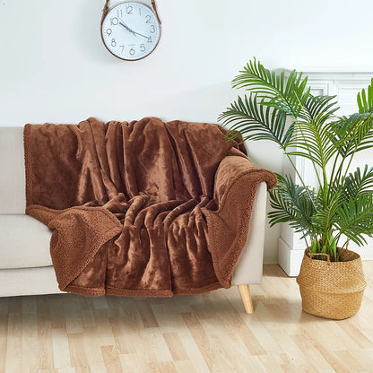 Waterproof Plush Blanket | Stain-Resistant, Reversible Design for Furniture Protection and Cozy Comfort