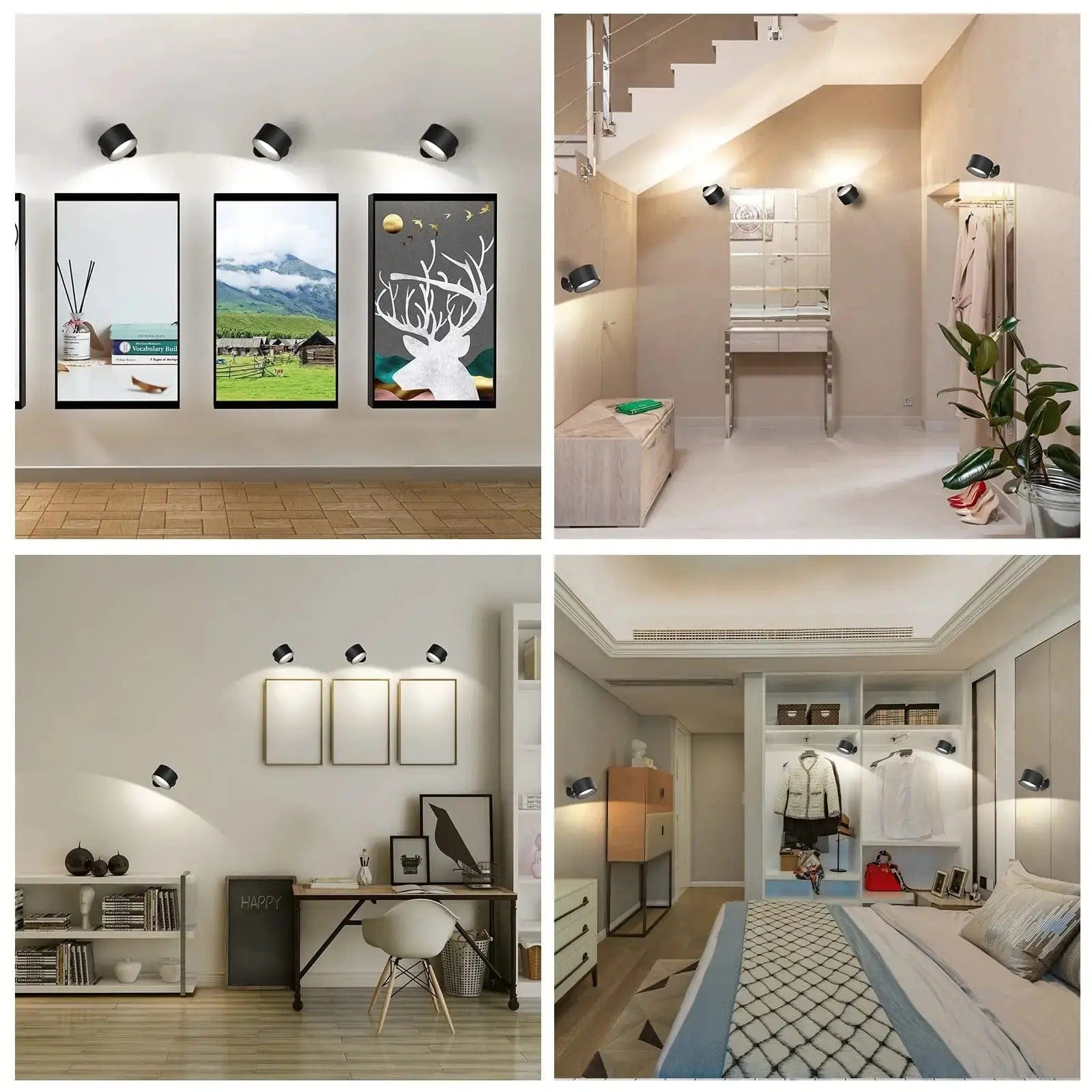Battery Operated Wall Light | Rechargeable, 360° Adjustable & Wireless for Modern Interiors