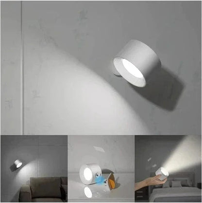 Battery Operated Wall Light | Rechargeable, 360° Adjustable & Wireless for Modern Interiors