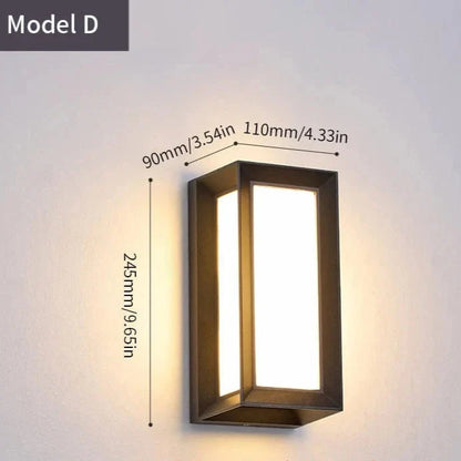 LED Outdoor Wall Light | Waterproof, PIR Motion Sensor for Balconies, Porches & Gardens